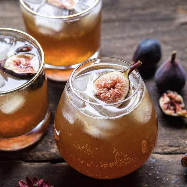 Fig Bourbon Cider Smash