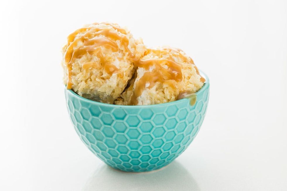 Crunchy FriedStyle Ice Cream FTW! Brit + Co