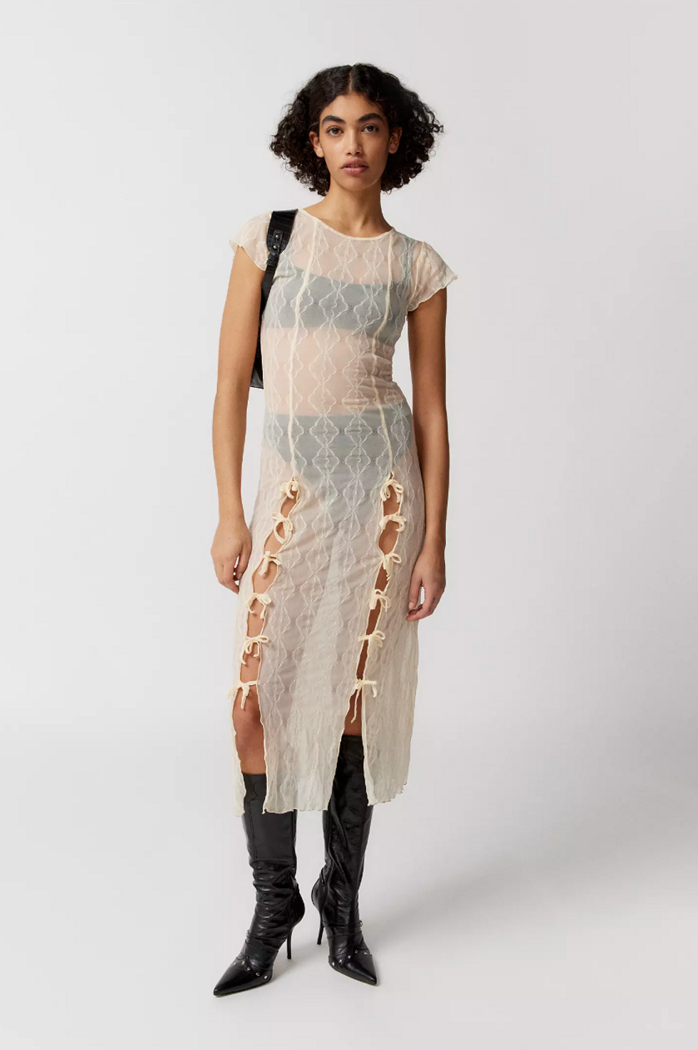 Find Me Now Second Skin Sheer Midi Dress