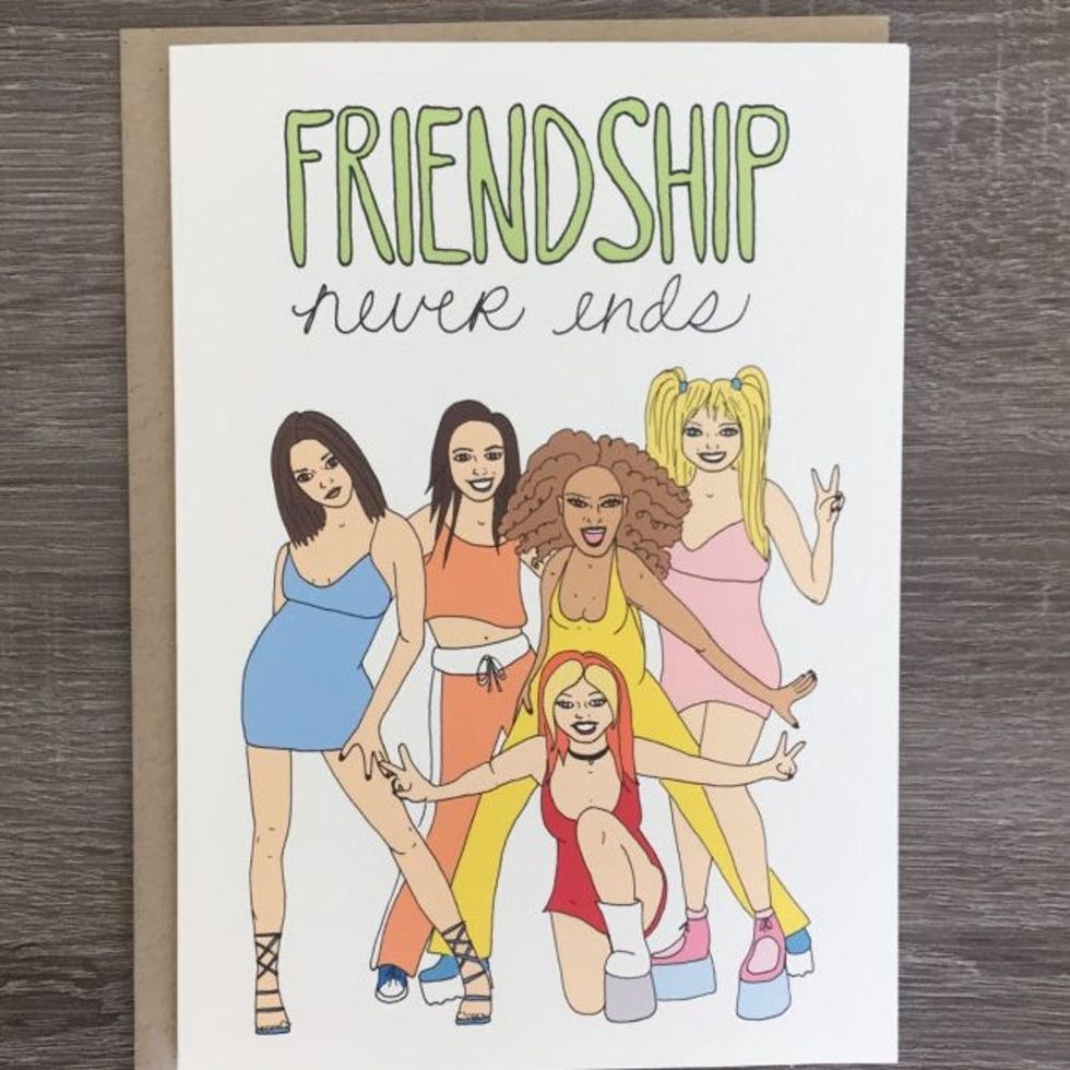 Fineasslines Spice Girls Friendship Valentine's Day Card
