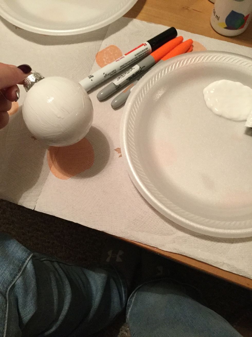 Finish your first layer of painting