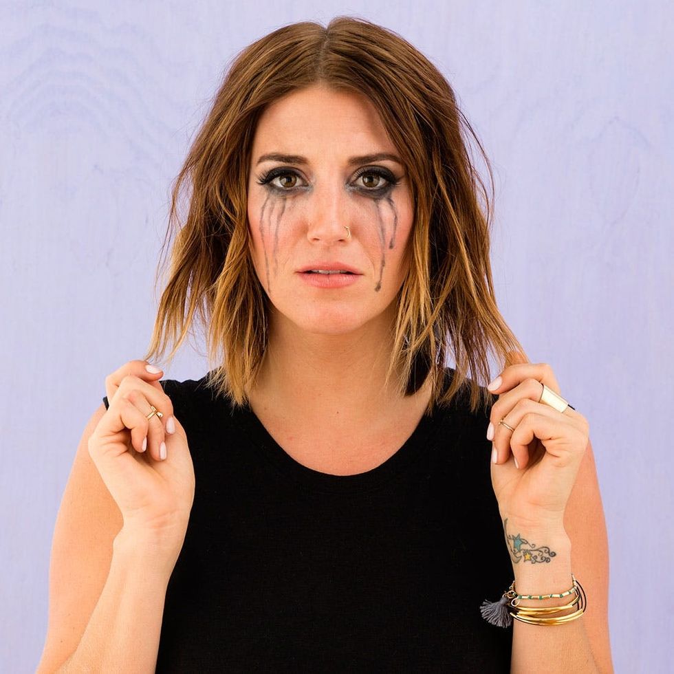 Finished cry makeup for halloween