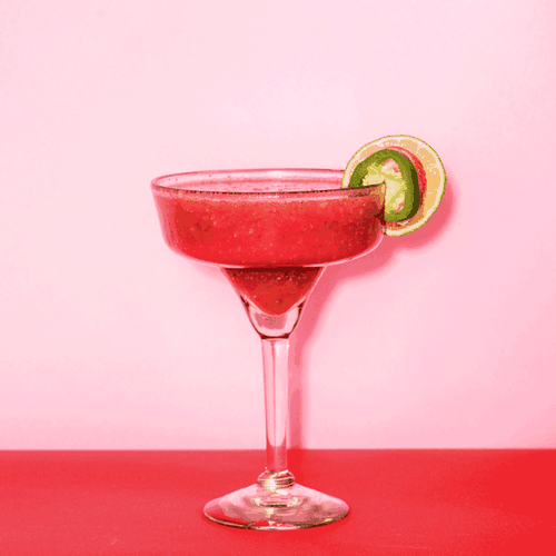 finished pink margarita