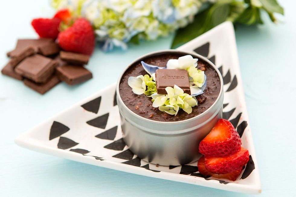 finished strawberry chocolate diy