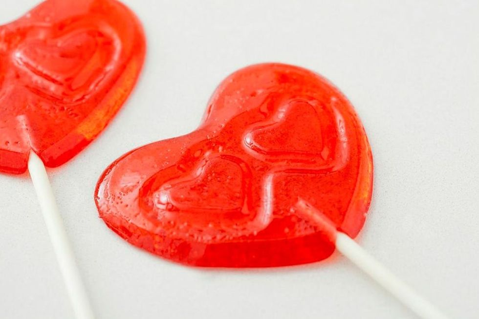 finished valentines lollipops