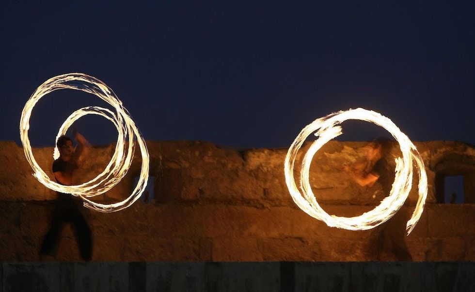 Fire-dancing Class
