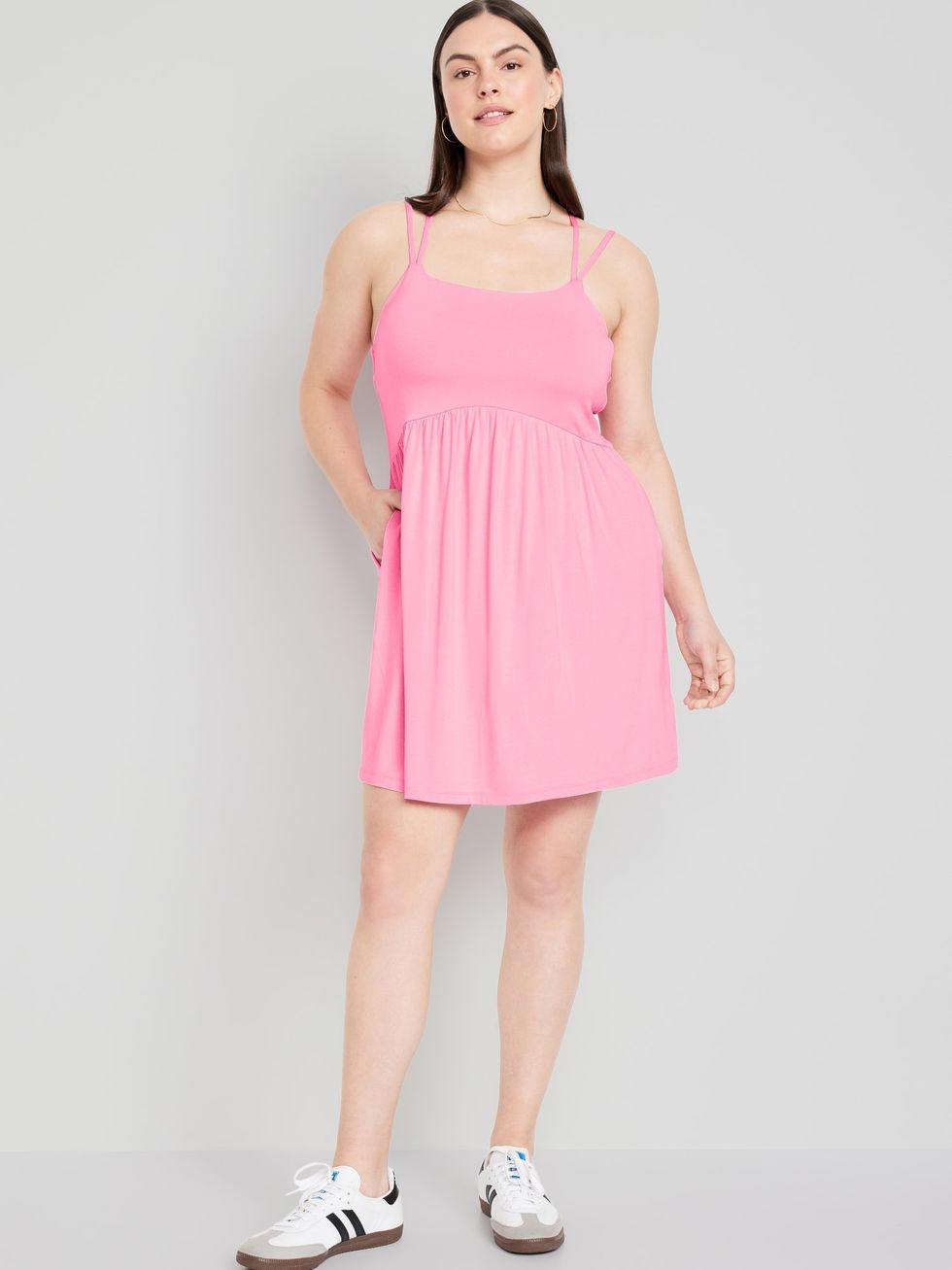 Fit & Flare Strappy Mini Dress