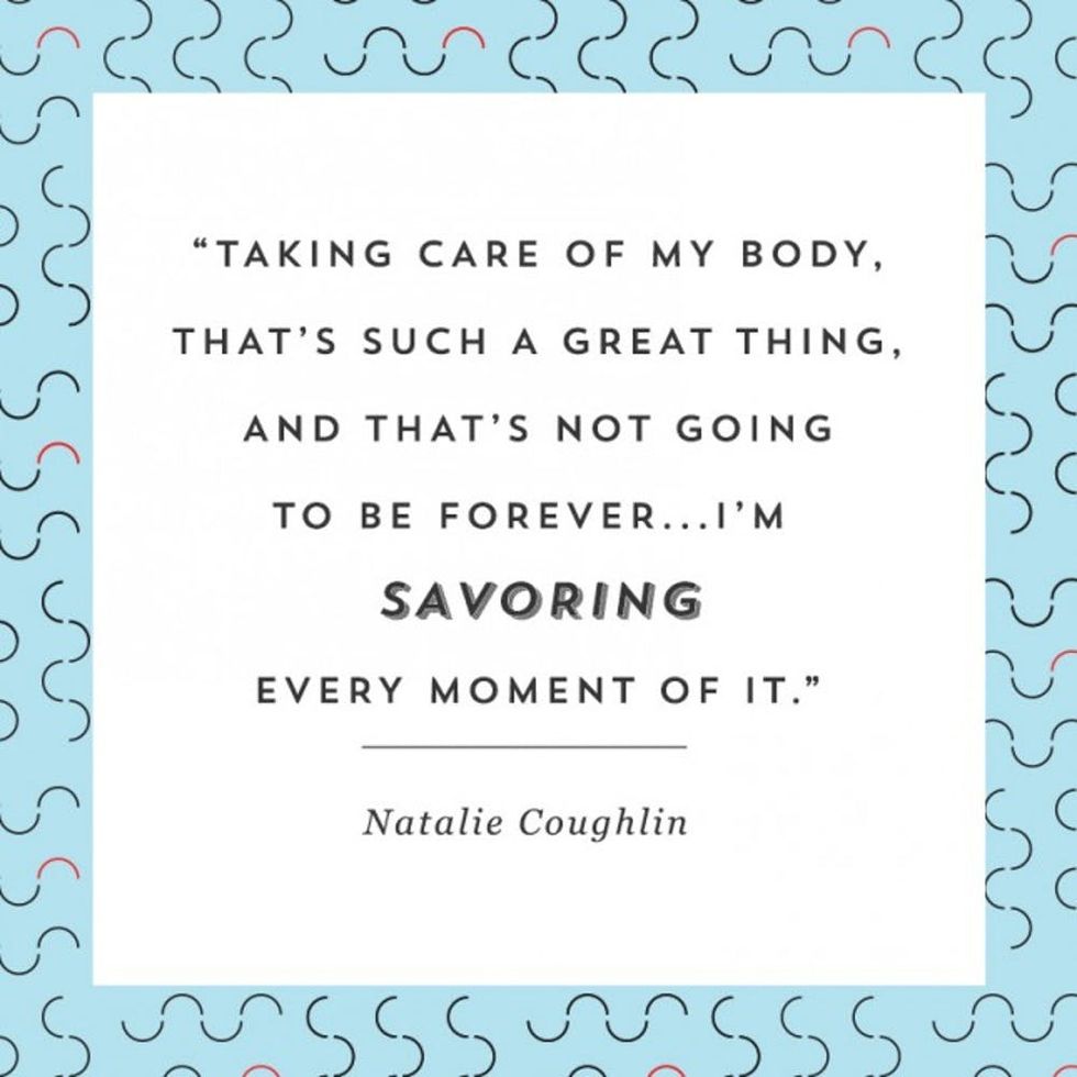 Fitness inspo from Olympic swimmer Natalie Coughlin.