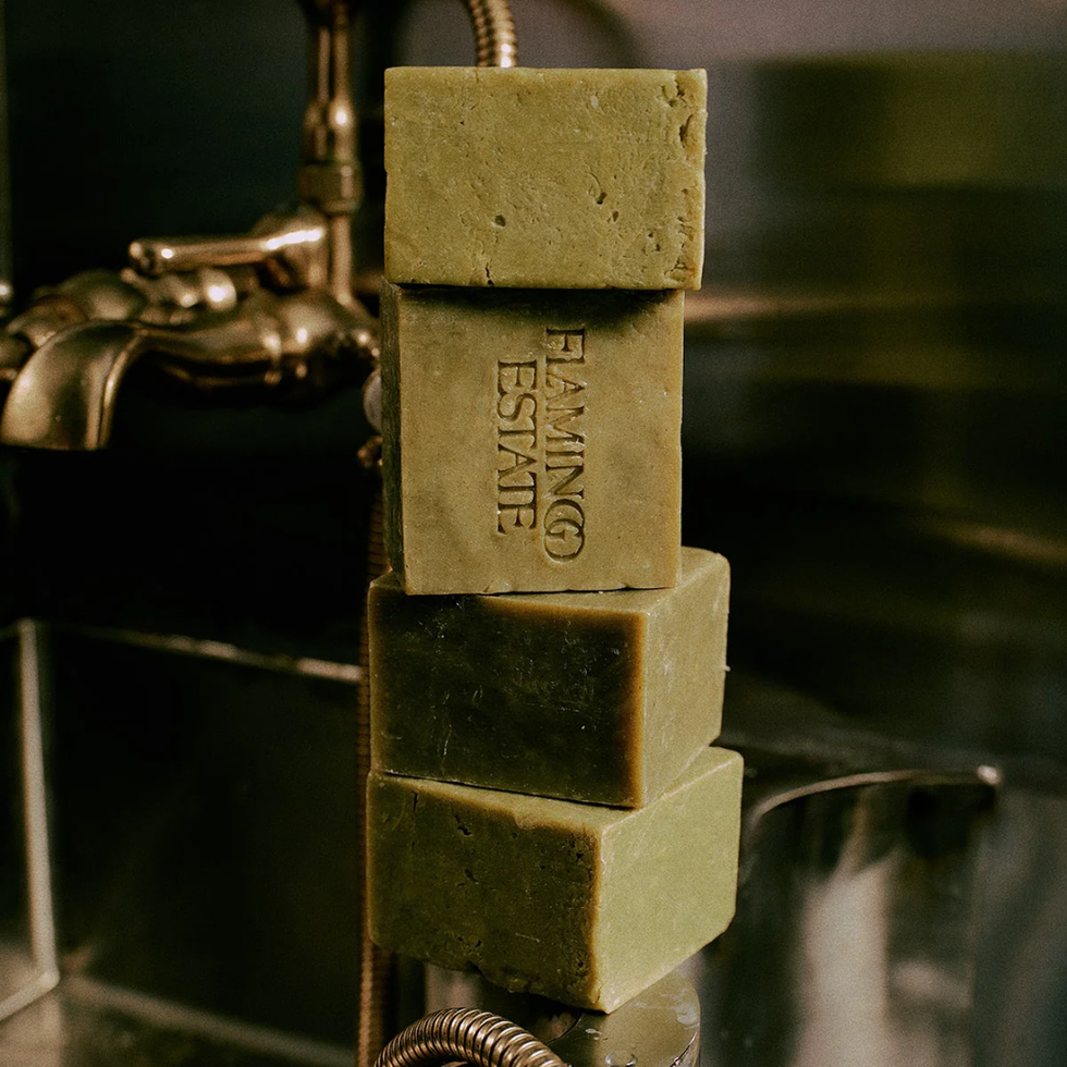 Flamingo Estate Rosemary Green Leaf Parsley Soap Brick