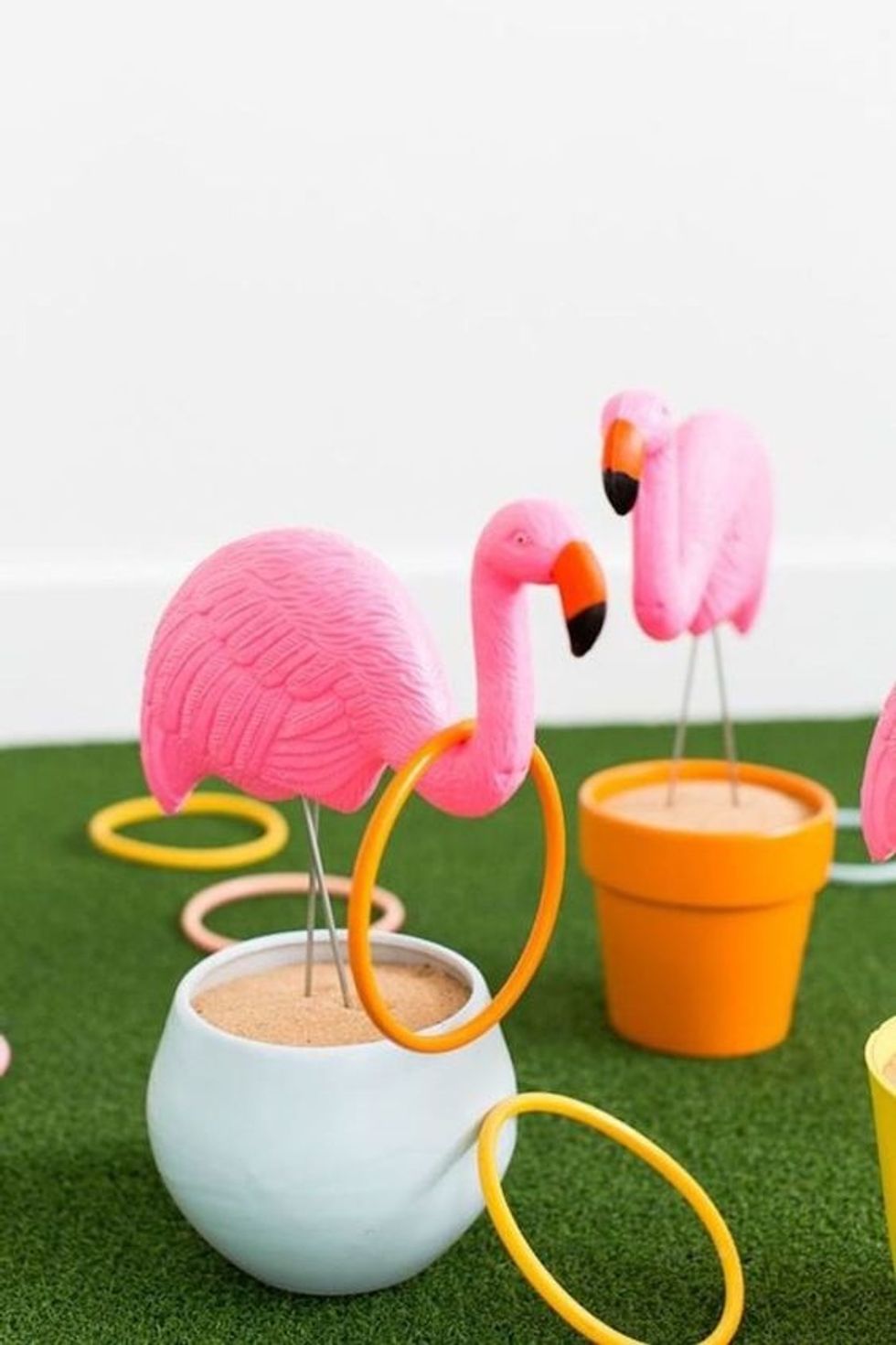 Flamingo Ring Toss Lawn Game