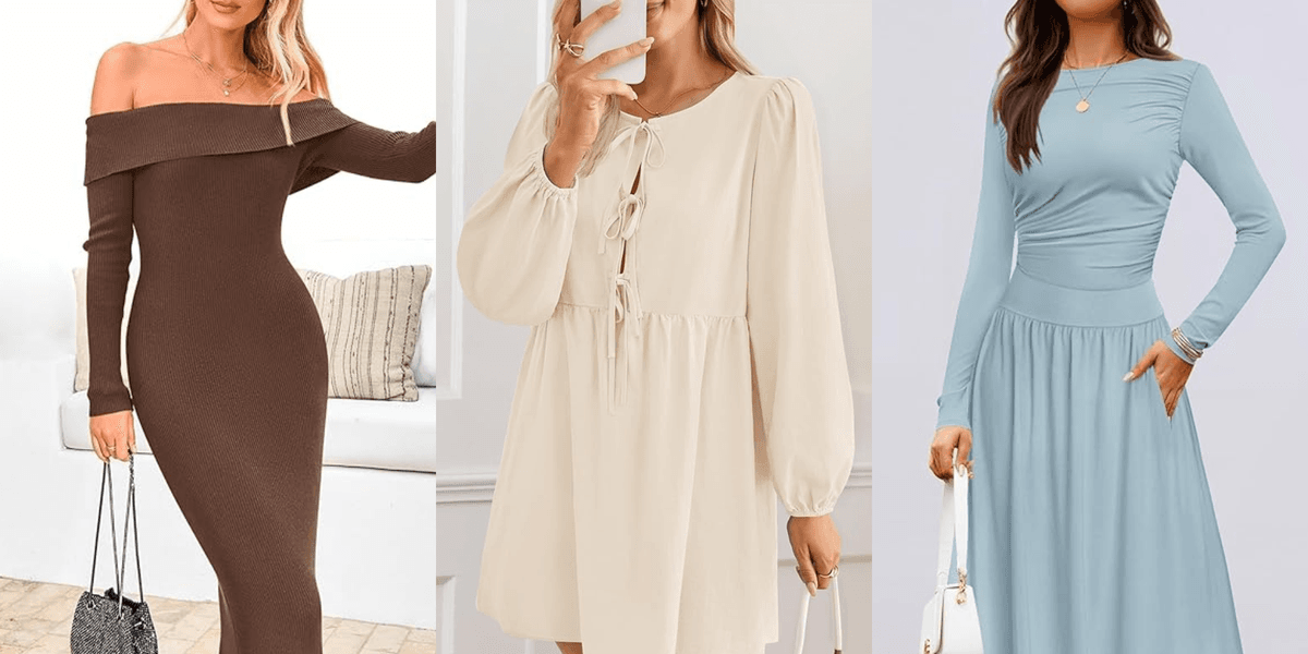The 15 Most Flattering Winter Dresses We Found On Amazon - Brit + Co The 15 Most Flattering Winter Dresses We Found On Amazon - Brit + Co