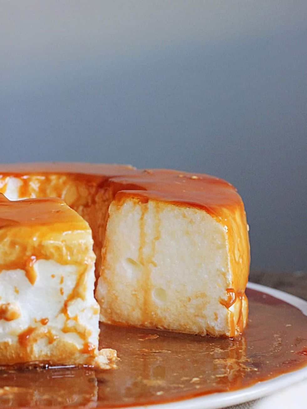 Floating Island Dessert with Caramel + Dulce de Leche