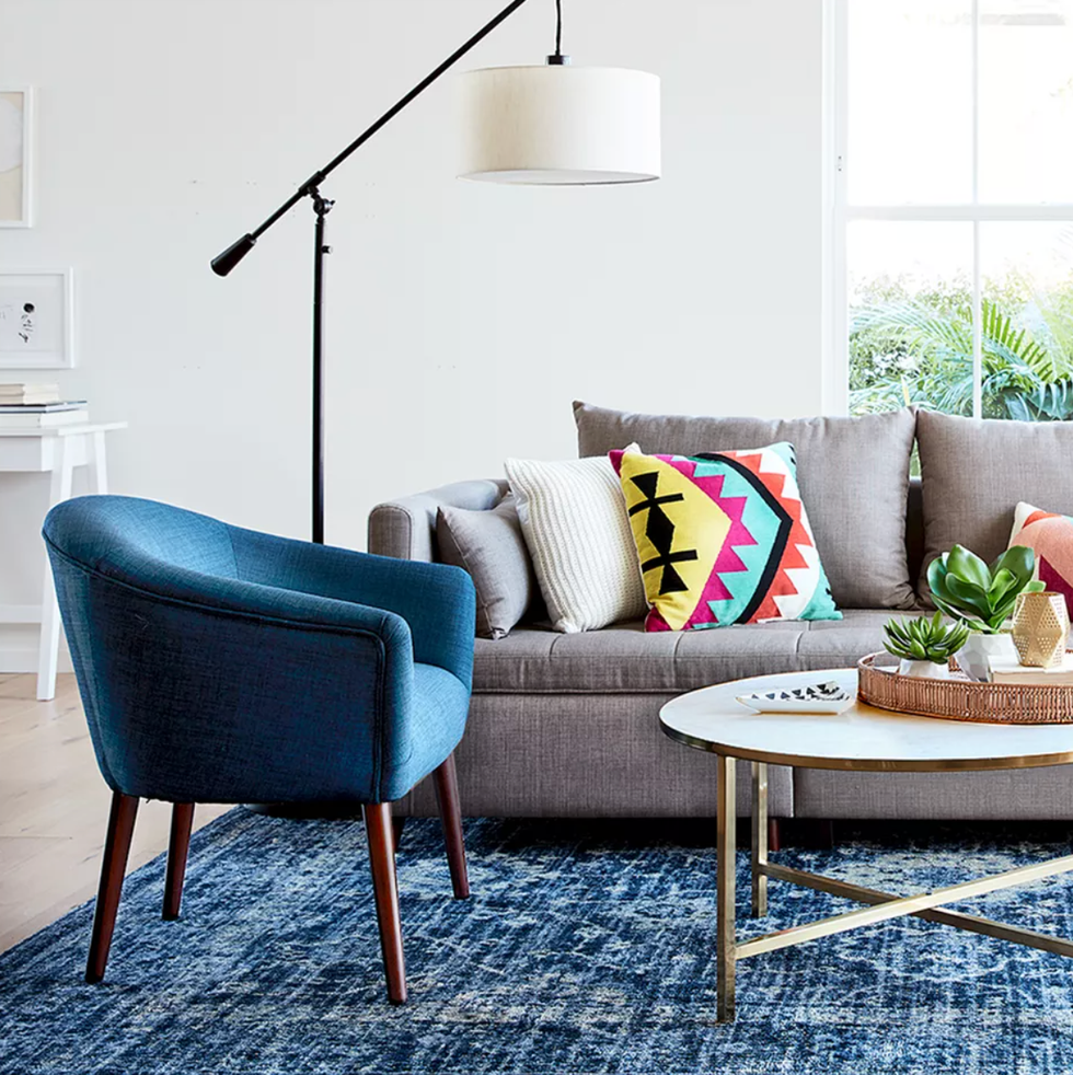 floor lamp with swing arm