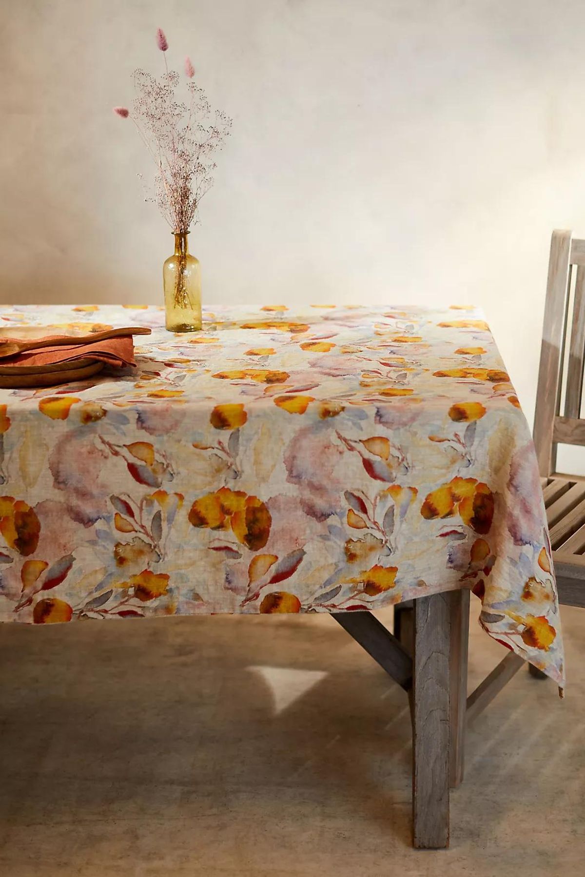 Floral and Watercolor Table Cloth