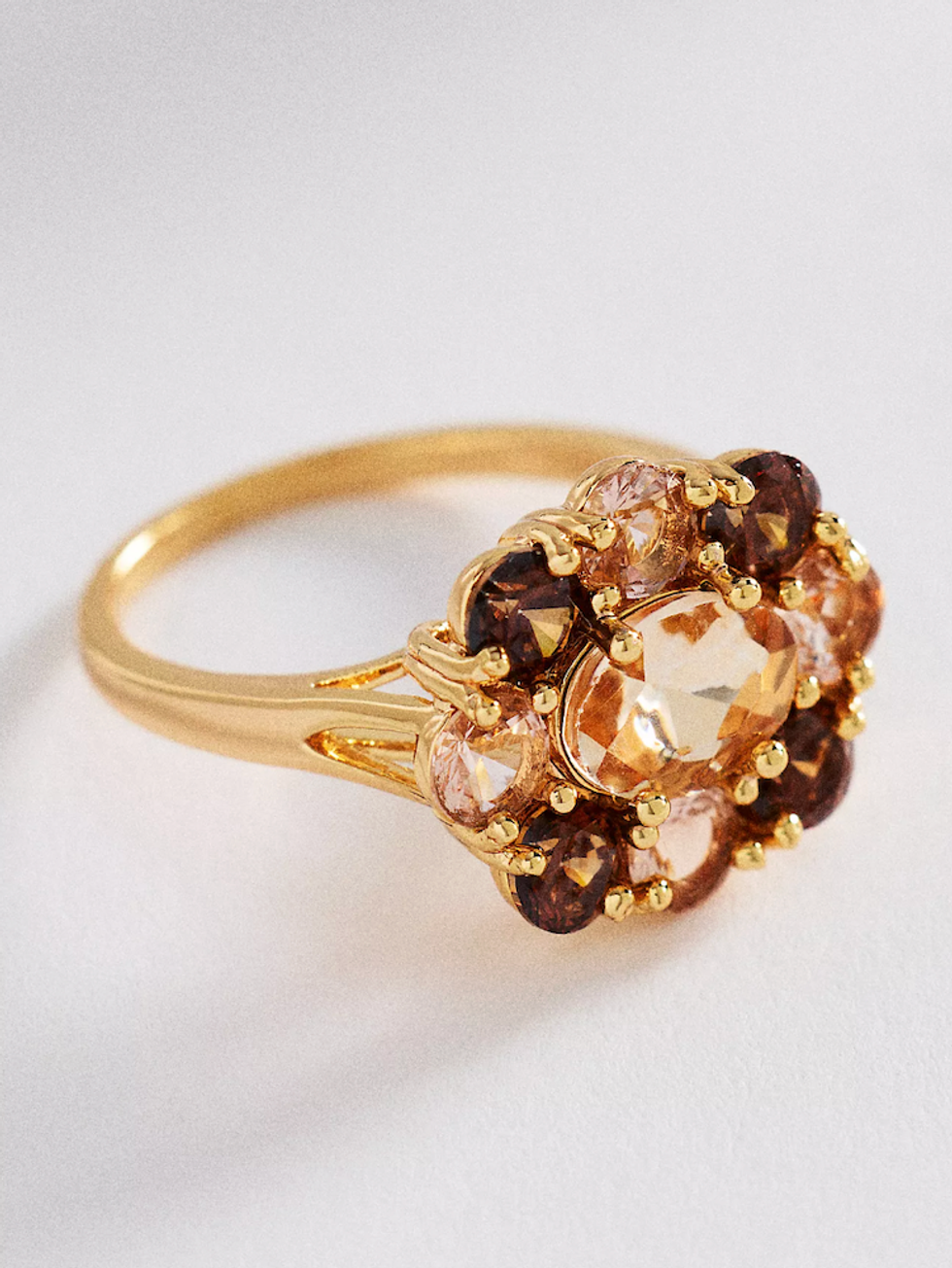 Floral Crystal Ring