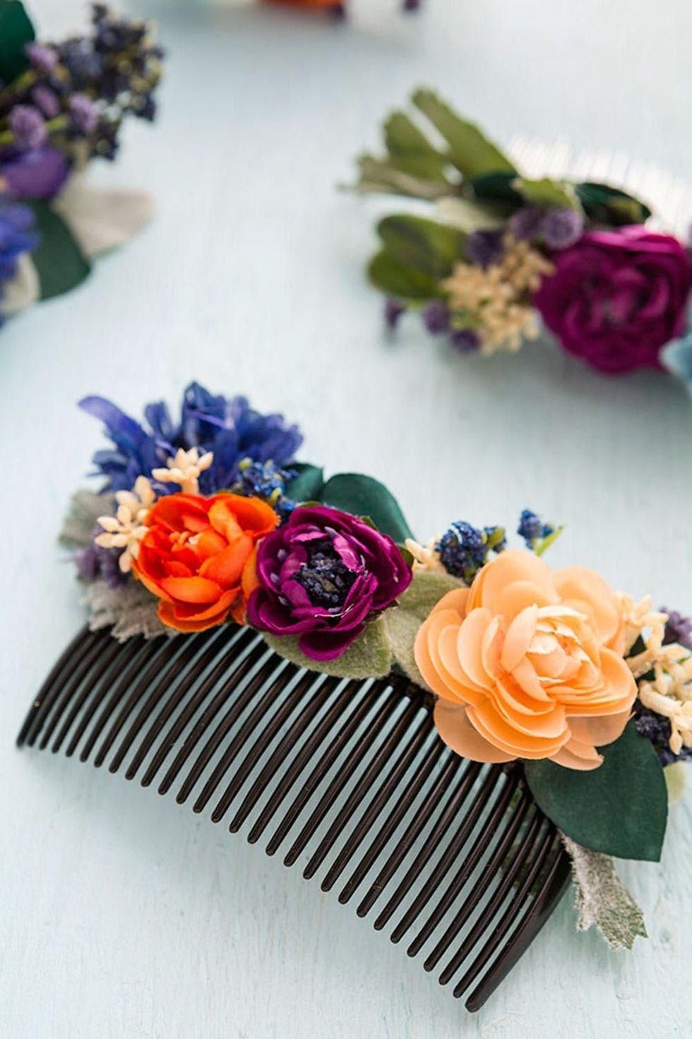Floral Hair Comb