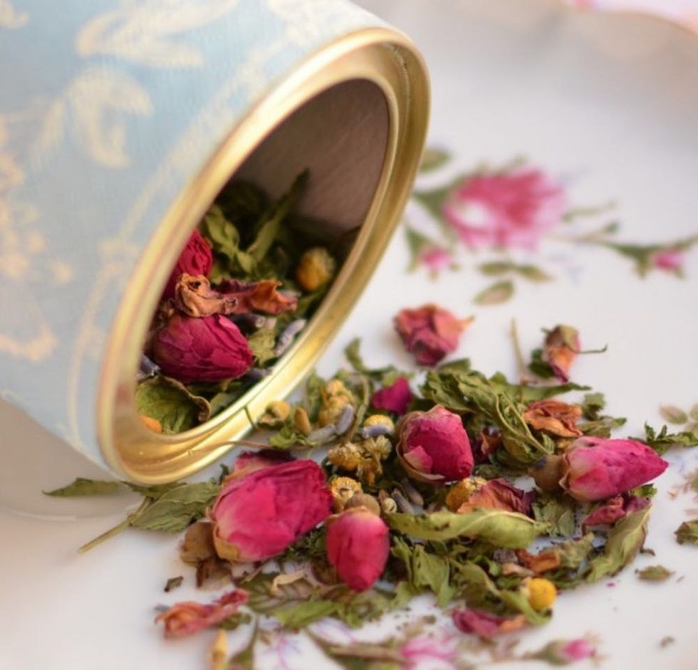 floral herbal tea