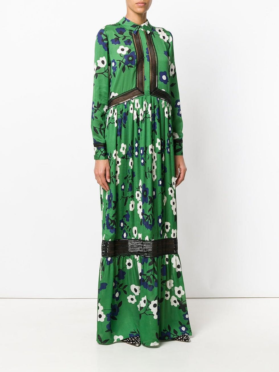 Floral Long Shirt Dress