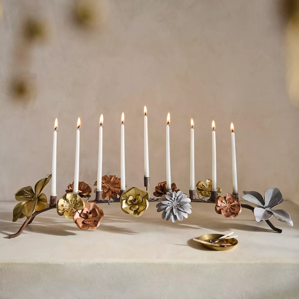 Floral Menorah at Anthropologie