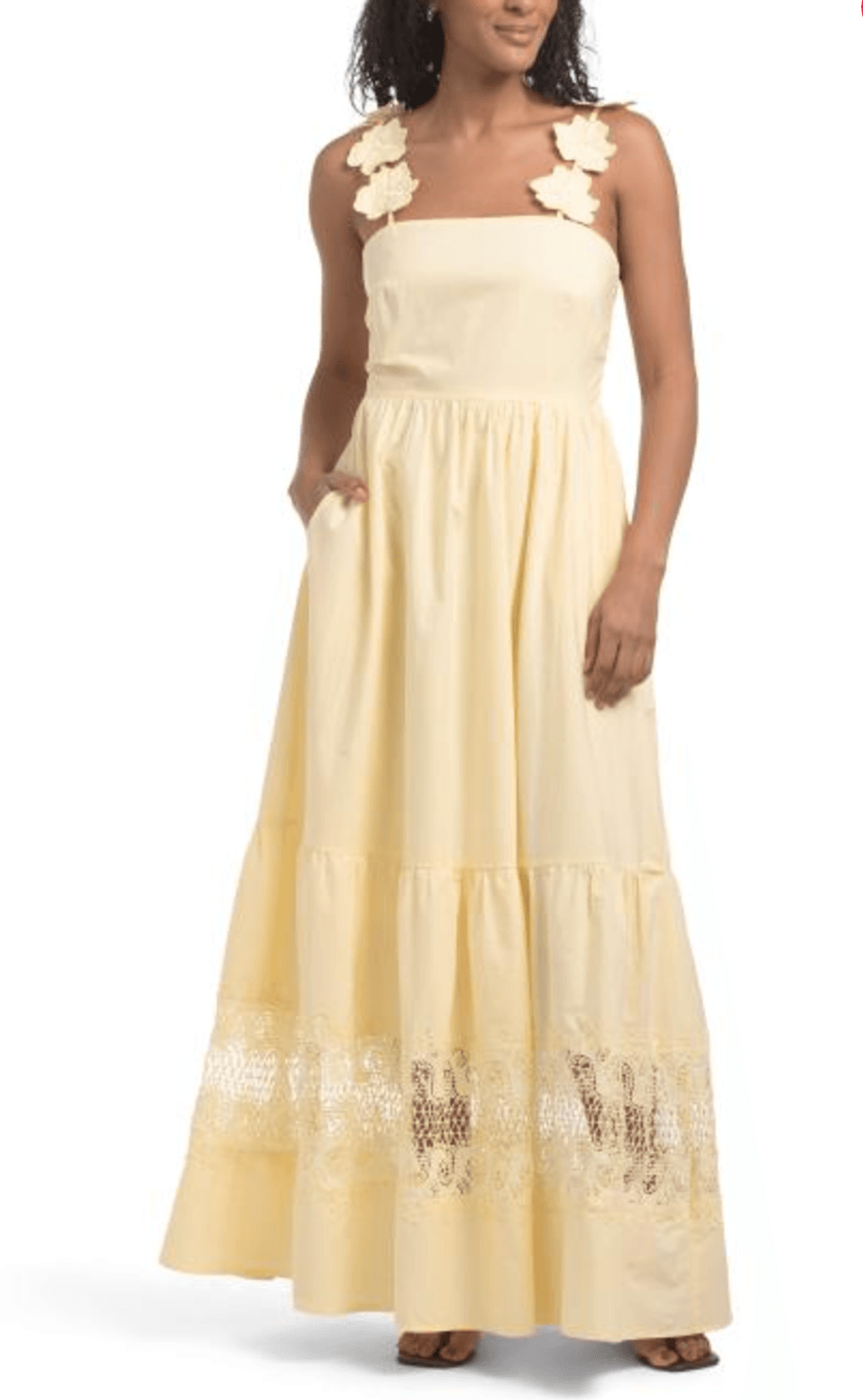 Floral Strap Maxi Dress