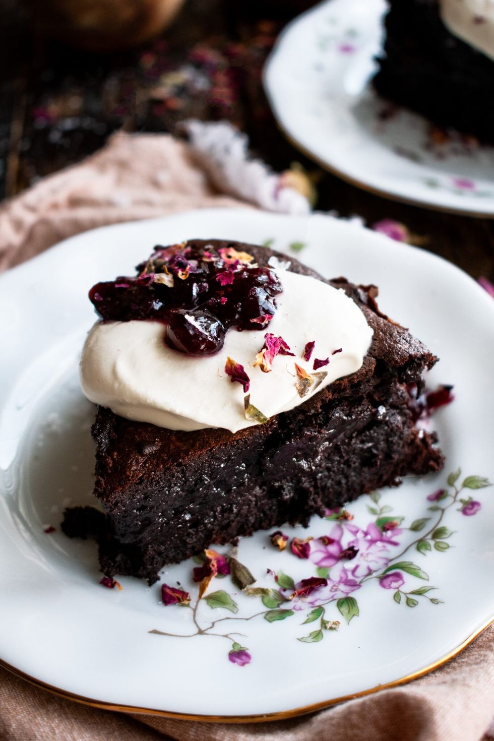 Flourless Chocolate Cherry Cake