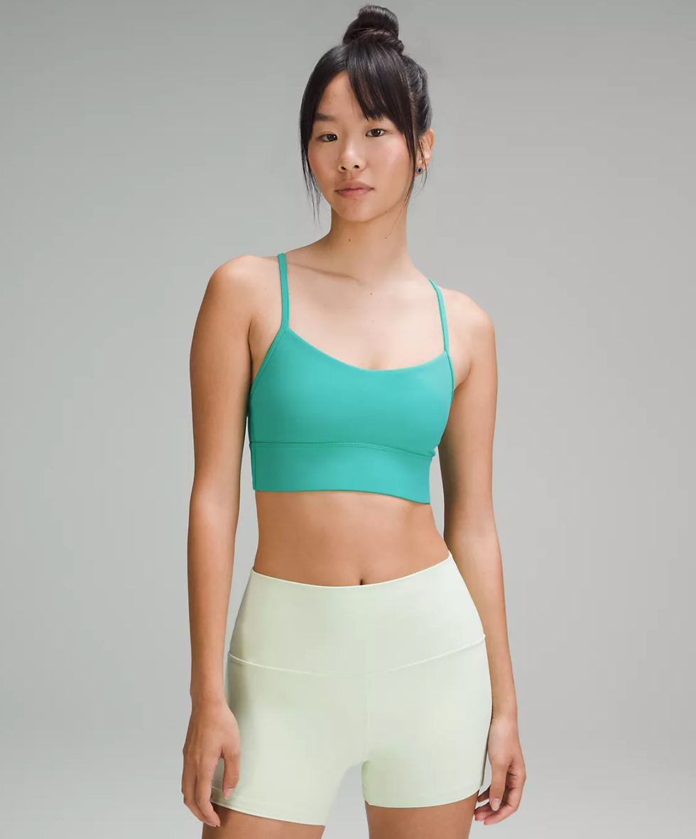 Flow Y Nulu Longline Bra Light Support, A-C Cups in Kelly Green