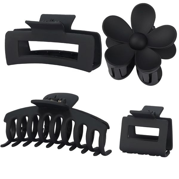 Flower Claw Clips 4-Pack