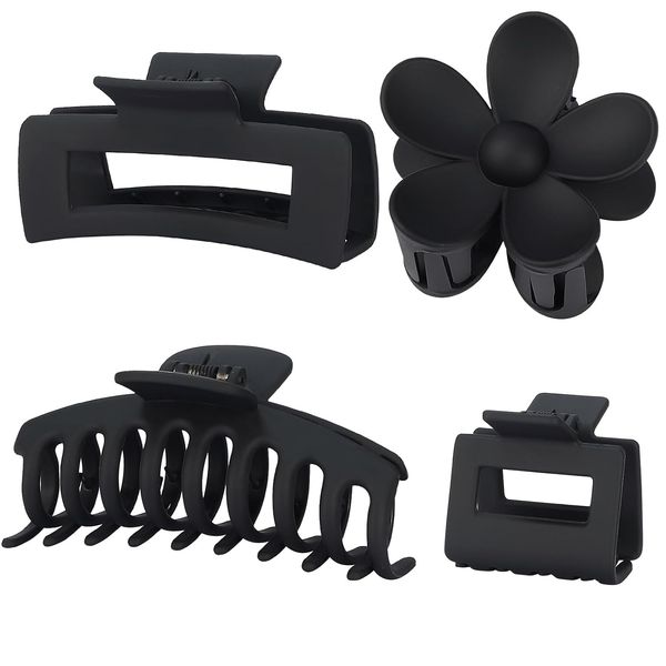 Flower Claw Clips 4-Pack