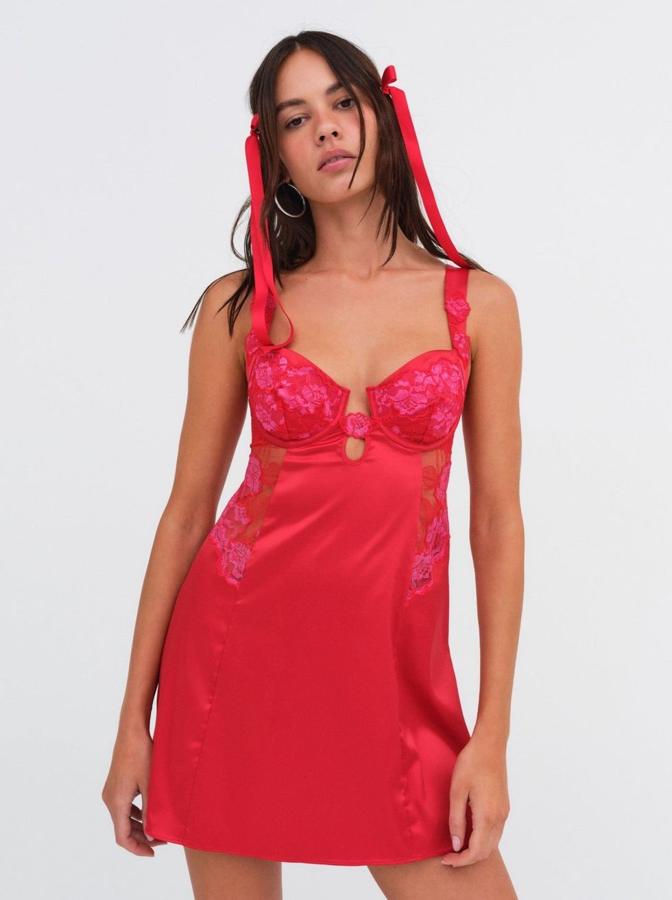 For Love & Lemons Cordelia Slip Dress