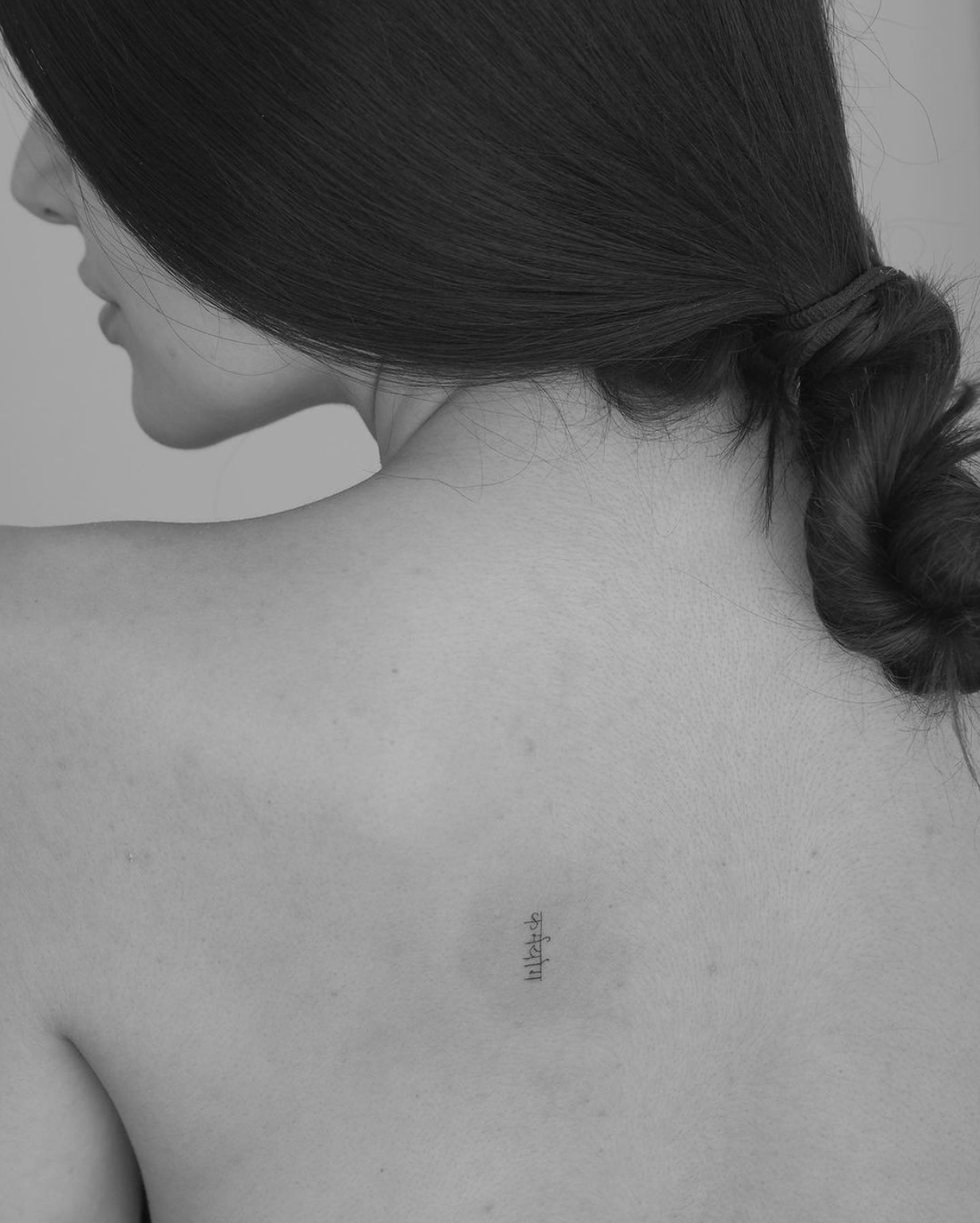 Foreign language tattoo