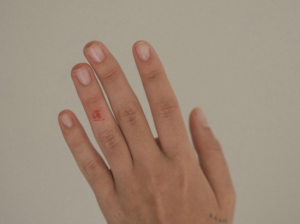 Foreign language tattoo