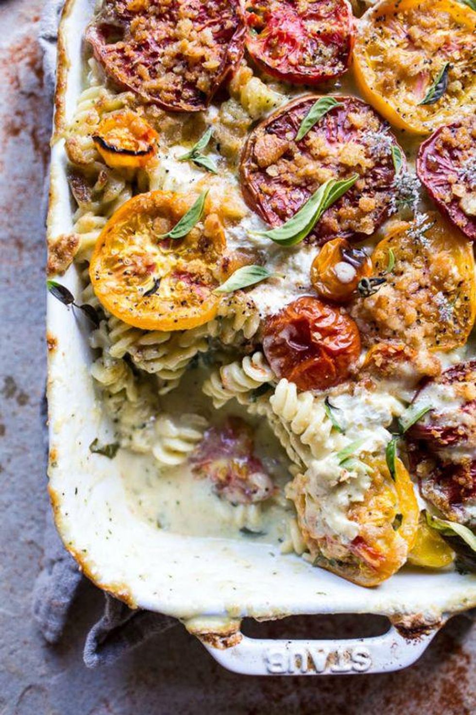 Four-Cheese Caprese Mac and Cheese recipe