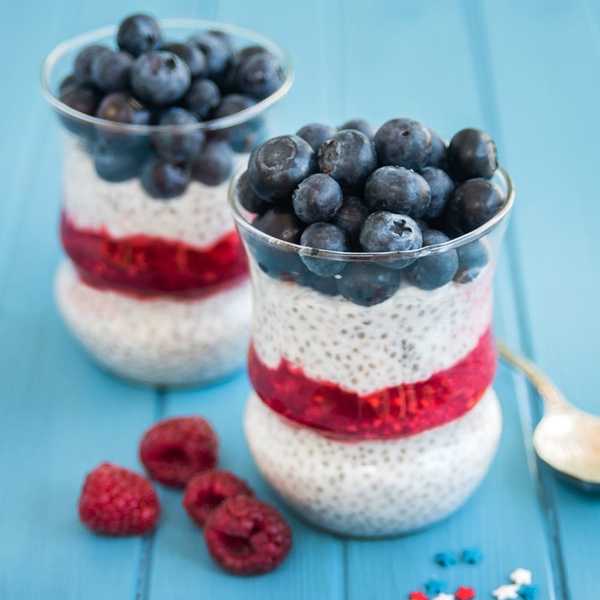 Fourth of July Chia Pudding