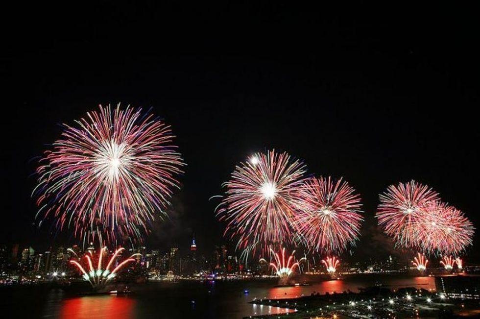 Fourth of July fireworks in NYC