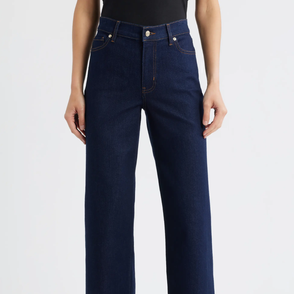 Frame Long Le Slim Palazzo High Waist Wide Leg Jeans