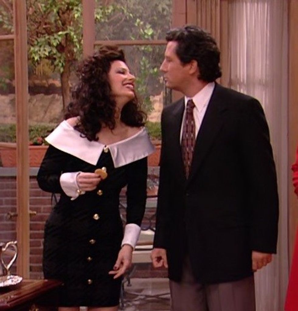 Fran and Mr. Sheffield from The Nanny
