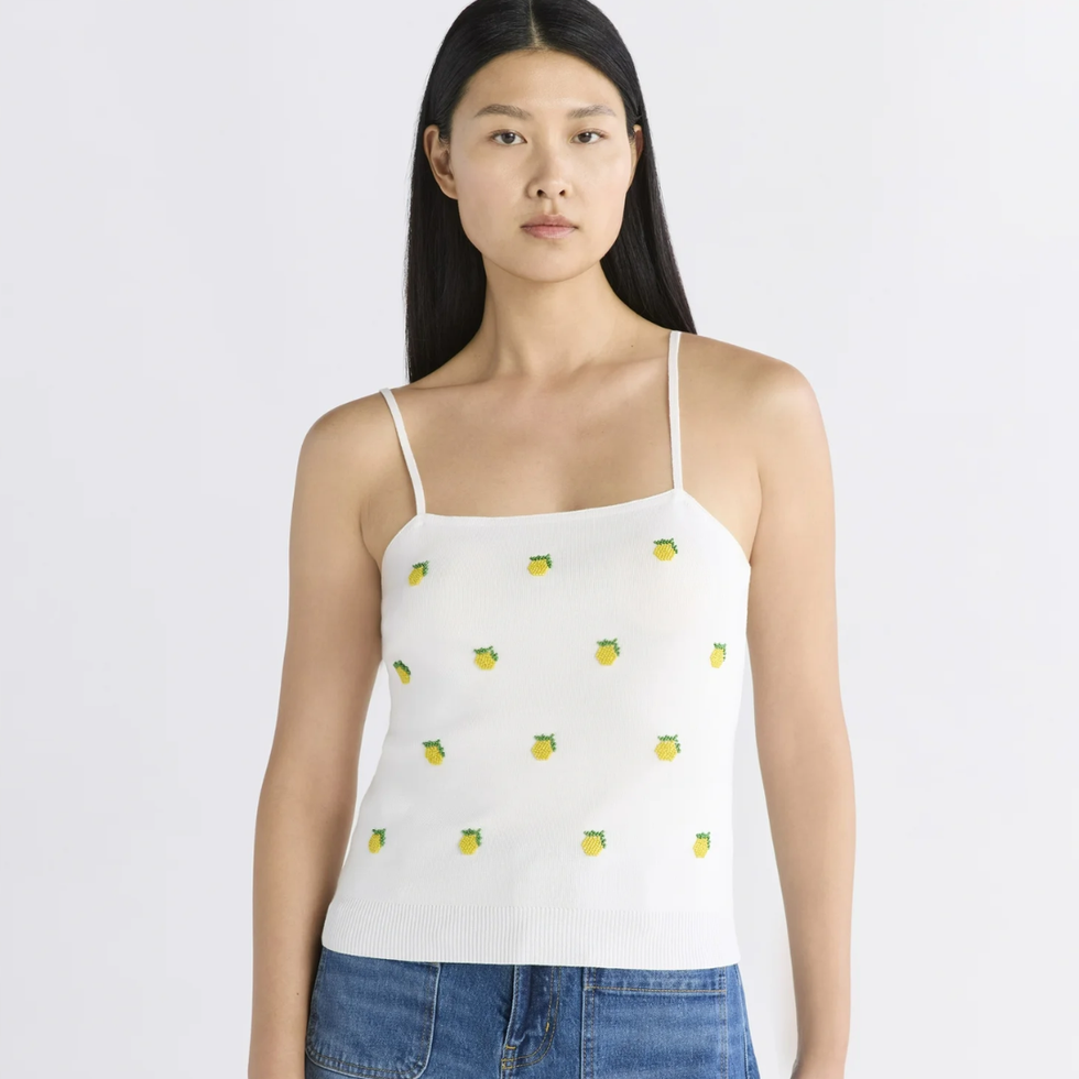 Free Assembly Beaded Tank Top Sweater