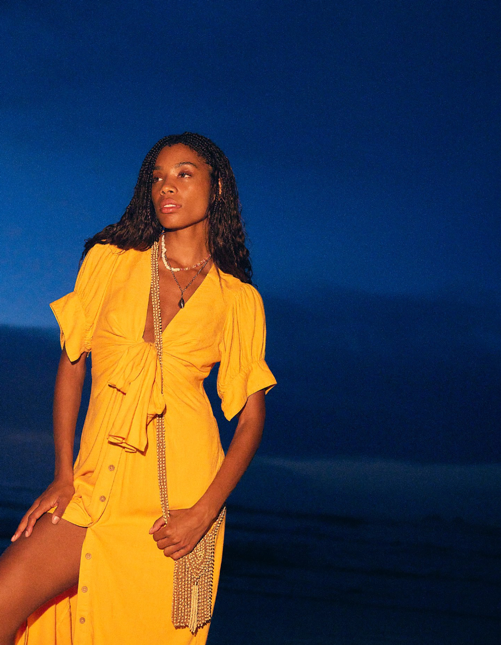 free-est Vintage Summer Midi Dress