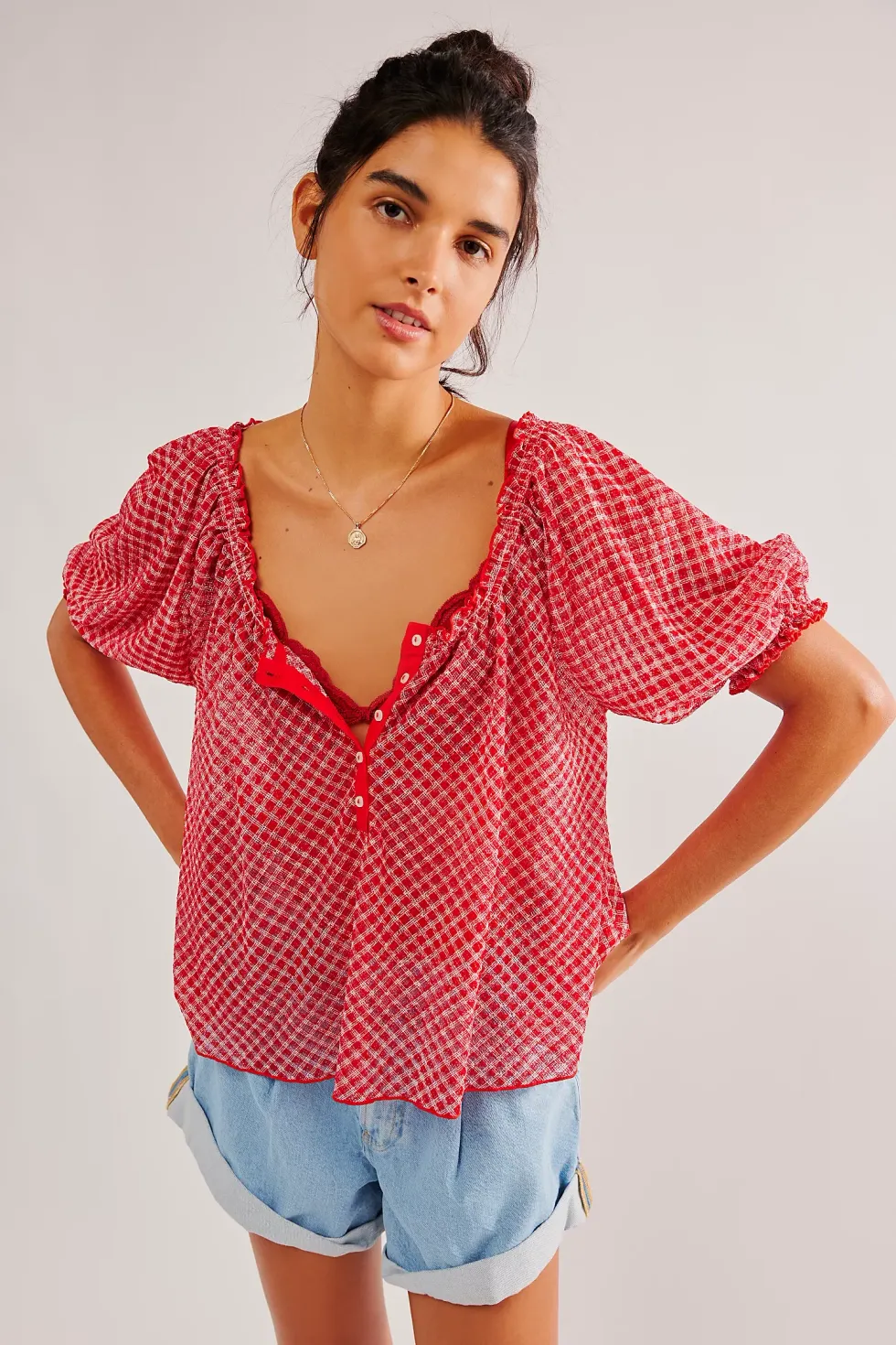 Free People Astra Peasant Top