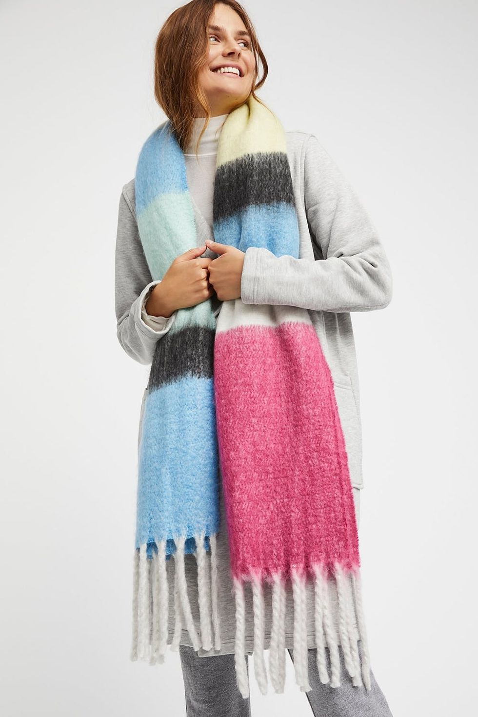 Free People Color My World Stripe Scarf