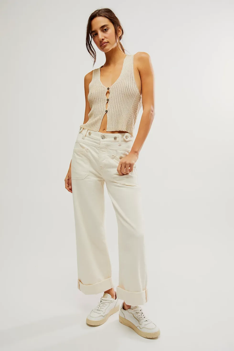 Free People Cuffed Jeans