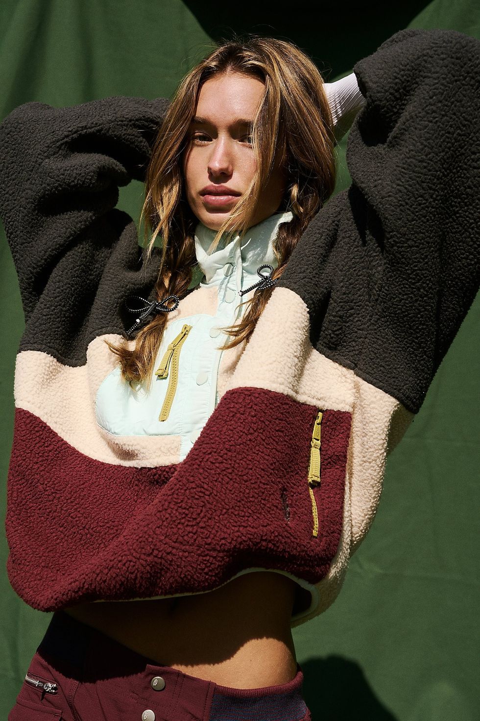 Free People Hit The Slopes Colorblock Pullover