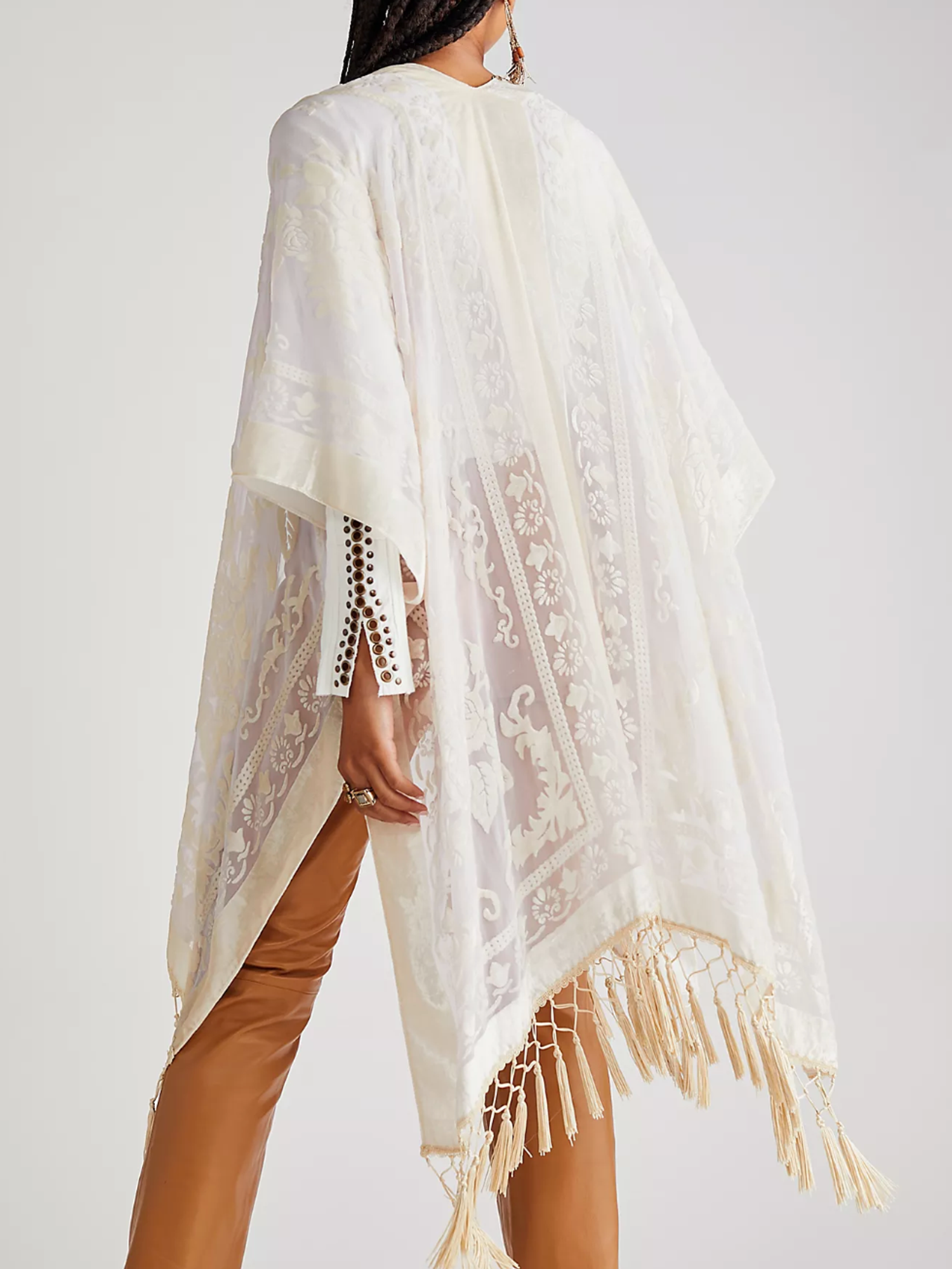 Free People Nightbird Burnout Kimono
