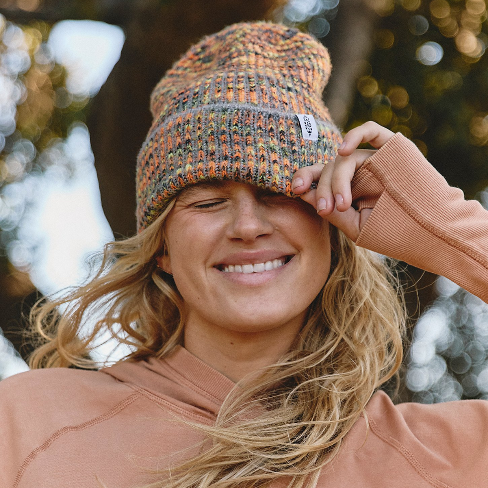 Free People Spacedye Ribbed Cool Down Beanie