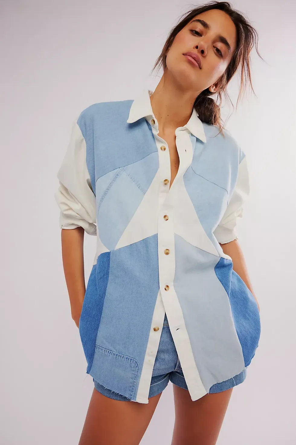 Free People Tricia Fix Piece Shirt