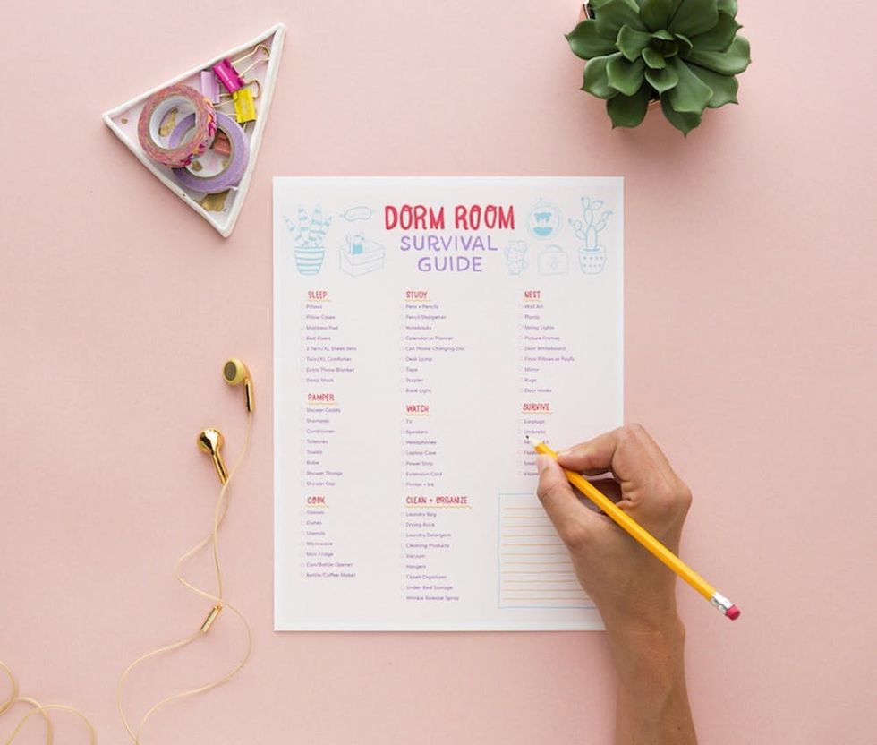 Free Printable College Dorm Checklist