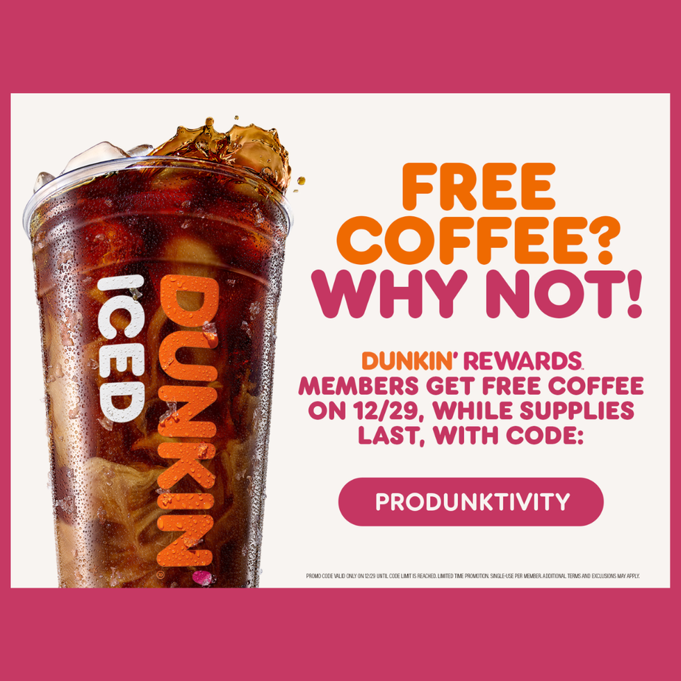 Free \u200bDunkin Coffee