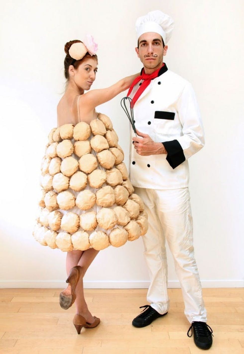 French Baker and French Wedding Cake DIY Couples Costumes