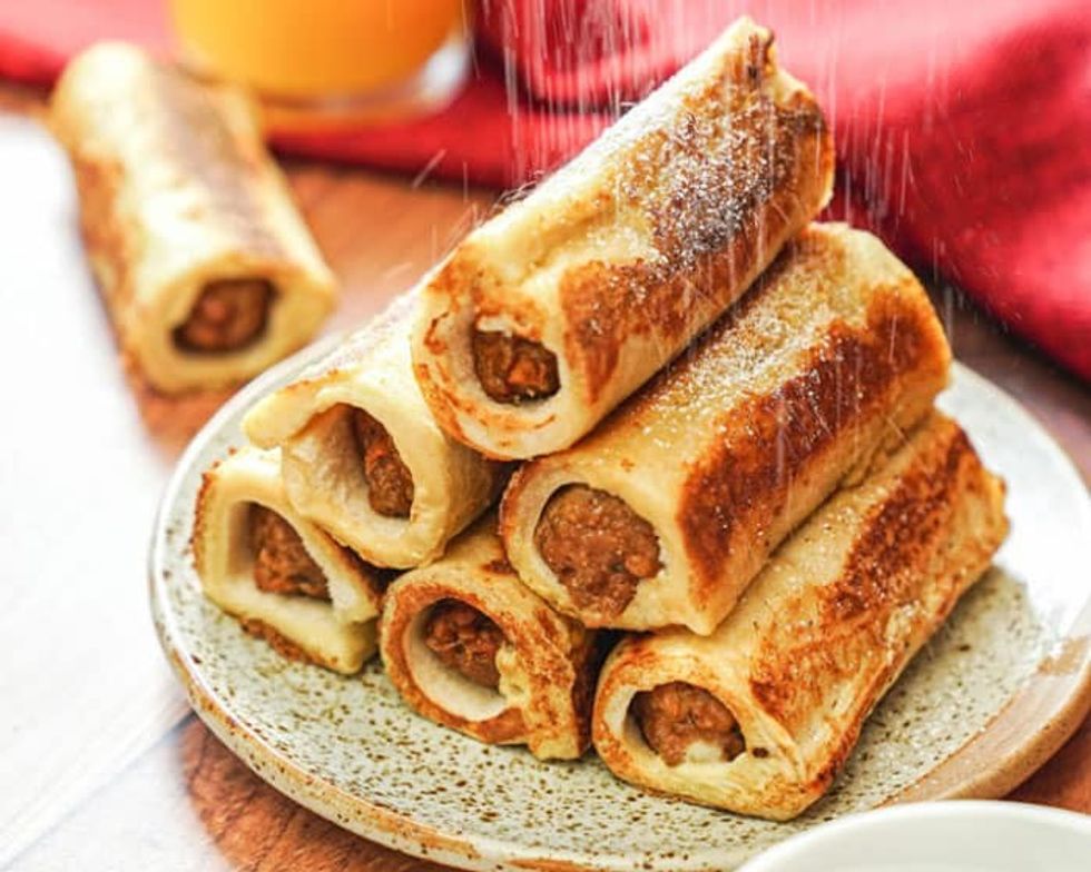 French Toast Sausage Roll-Ups