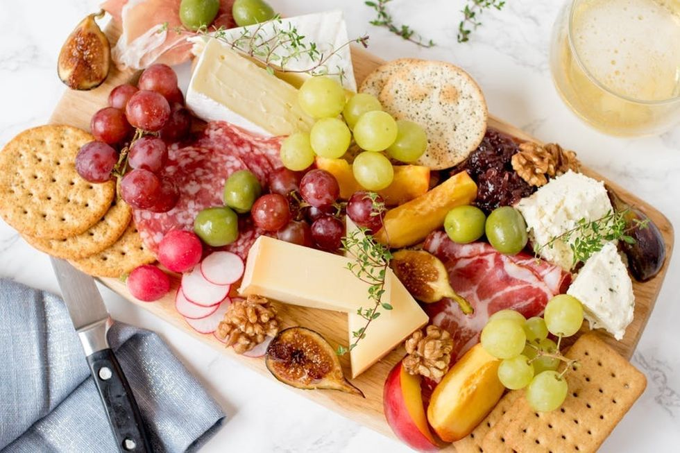 Fresh Fruit, Cheese, and Charcuterie Platter